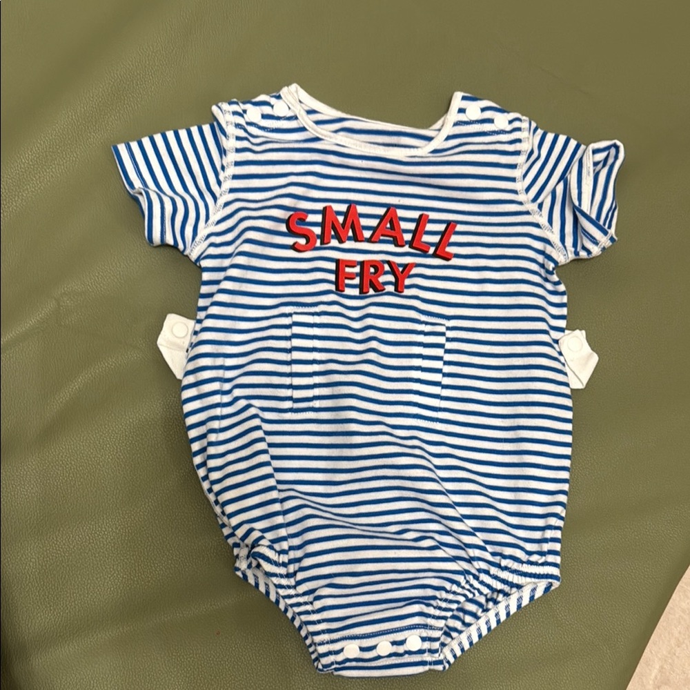 Kate Spade Target adaptive SMALL FRY onesie